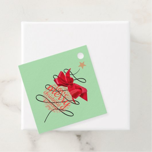 Feestelijke Bauble Christmas Gift Label (In situ)