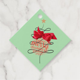 Feestelijke Bauble Christmas Gift Label