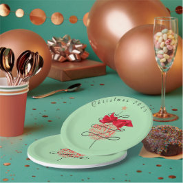 Feestelijke Bauble Christmas Party Paper Borden Papieren Bordje