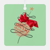 Feestelijke Bauble Christmas Photo Tree Ornament (Voorkant)