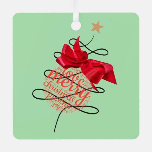 Feestelijke Bauble Christmas Photo Tree Ornament (Voorkant)