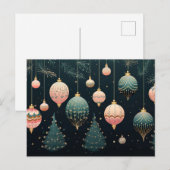 Feestelijke Baubles Christmas Wenskaart Briefkaart (Voorkant / Achterkant)