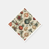 Feestelijke Baubles op Parchment Decoupage Servet (Hoek)