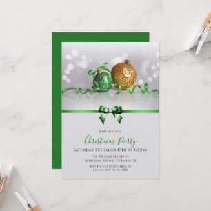 Feestelijke Baubles, Ribbons & Jewel Bow Kerstmis Kaart