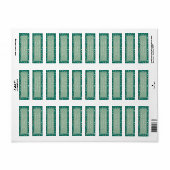 Feestelijke Baubles & Snowflakes Kerstfeest Uitnod Etiket (Full Sheet)