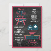 Feestelijke BBQ van 4 juli Kaart (Voorkant)
