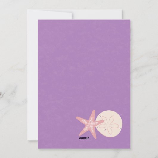 Feestelijke Beach Holiday Flat Kaart Foto Groeten (Achterkant)