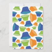 Feestelijke Beach Party Krab in een Pet Kaart (Achterkant)