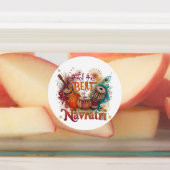 Feestelijke Beats – Kleurrijke Navratri Celebratio Labels (Aangebracht)