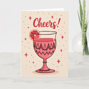 Feestelijke Beker Verjaardagskaart Kaart