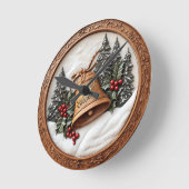 Feestelijke bel voor seizoensgebonden juichen! ronde klok (Hoek)