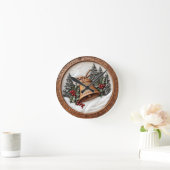 Feestelijke bel voor seizoensgebonden juichen! ronde klok (Huis)