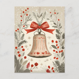 Feestelijke Bell Kerstgroet Briefkaart