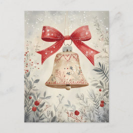 Feestelijke Bell Kerstgroet Briefkaart