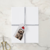 Feestelijke Bergamasco Holiday Dog Kerstmis Cadeaulabel (Met Touw)