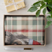 Feestelijke Bergamasco Hond Plaid Kerstmis Tissuepapier (Geschenk)