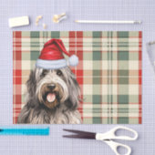 Feestelijke Bergamasco Hond Plaid Kerstmis Tissuepapier (Craft)