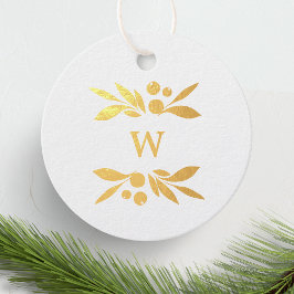 Feestelijke bessen Traditionele Groene & Rode Kers Bedankjes Labels