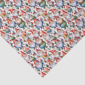 Feestelijke betegelde kerstkabouter tissuepapier (Detail)