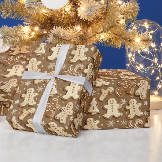 Feestelijke betegelde peperkoek Vakantie Cadeaupapier (Feestdagen)