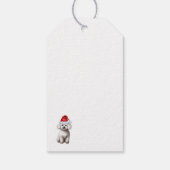 Feestelijke Bichon Frise Dog Kerstvakantie Cadeaulabel (Achterkant)