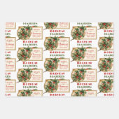 Feestelijke Biden Harris 2020 Kerstmis Inpakpapier Vel (Voorkant)