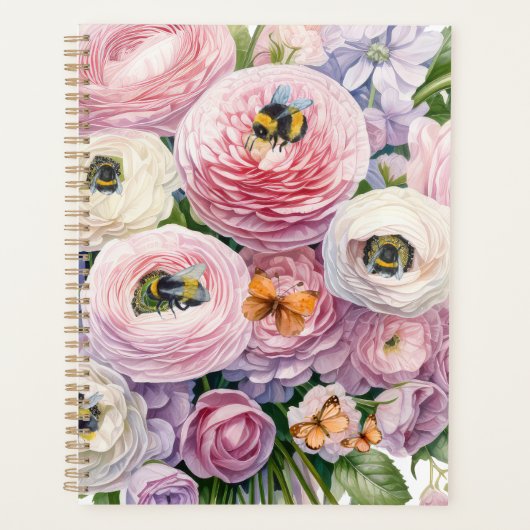 Feestelijke Bijen & Bloemen Planner (Voorkant)