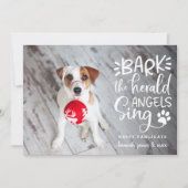 Feestelijke blaffen | Kerstkaart met huisdier foto (Voorkant)