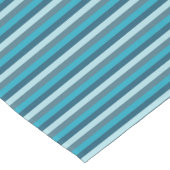 Feestelijke blauwe strepen patroon Table Runner Korte Tafelloper (Hoek)