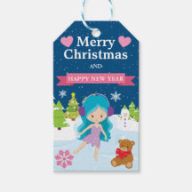 Feestelijke Blauwe Winterfee met Kerstmis