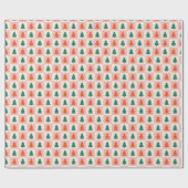 Feestelijke bloeit een kerstgenot cadeaupapier (Vlak)