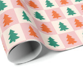 Feestelijke bloeit een kerstgenot cadeaupapier (Rol Hoek)