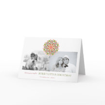 Feestelijke Bloem Vrolijk klein Kerstmis Chic 2 Fo