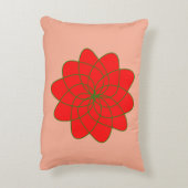 Feestelijke Bloemen Accent Kussen - Kerst Bloemen (Achterkant (Verticaal))