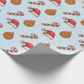 Feestelijke bloemen cadeaupapier (Hoek)