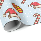 Feestelijke bloemen cadeaupapier (Rol Hoek)