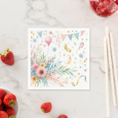 Feestelijke Bloemen Papier servetten (Insitu)