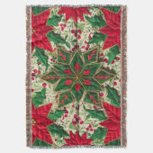 Feestelijke Bloemen Patchwork Quilt: Een Gezellige Deken (Voorkant Verticaal)