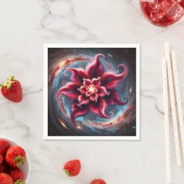 Feestelijke Bloemen Poinsettia Galaxy Decoupage Se Servet