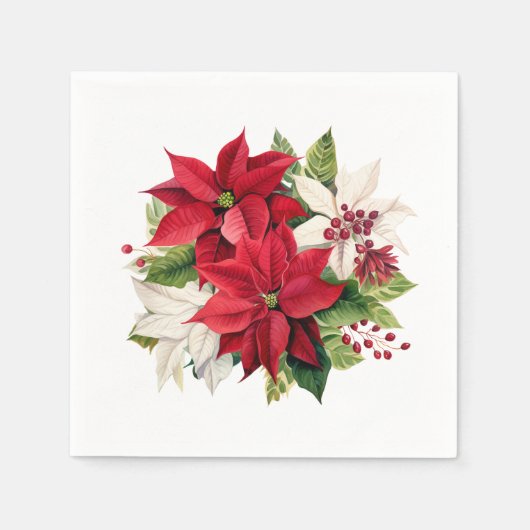 Feestelijke Bloemen Servet (Voorkant)