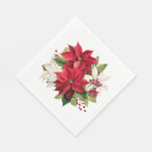 Feestelijke bloemen servet (Hoek)