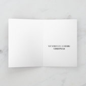 Feestelijke bloemengloed | Kerstbloemen en kaars Feestdagen Kaart (Binnen)