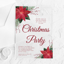 Feestelijke bloemige Poinsettia Kerstfeest 