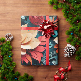 Feestelijke Bloemrijke Elegantie Cadeaupapier