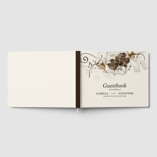 Feestelijke bloemschikking gastenboek (Volledig)