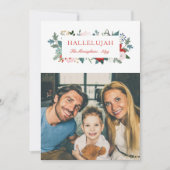 Feestelijke Bloemstuk Foto Feestdagenkaart (Voorkant)