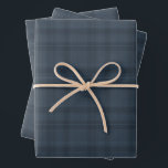 Feestelijke Blue Flannel Plaid Wrapping Sheets Inpakpapier Vel<br><div class="desc">Wikkel uw geschenken in feestelijke charme met deze ** blauwe flanel geplakte inpakbladen **, perfect voor het toevoegen van een klassieke en stijlvolle touch aan uw vakantiefeesten. Met een tijdloos, op flanel geïnspireerd tartan-patroon in rijke blauwe tinten, brengen deze inpakbladen een gezellige en elegante sfeer in uw kerstcadeau. Zeg **"Vrolijk...</div>