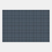 Feestelijke Blue Flannel Plaid Wrapping Sheets Inpakpapier Vel (Voorkant)