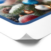 Feestelijke Blue Jays winterbijeenkomst Poster (Hoek)