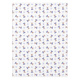 Feestelijke Blue Kasky Kerstrendier Tafelkleed